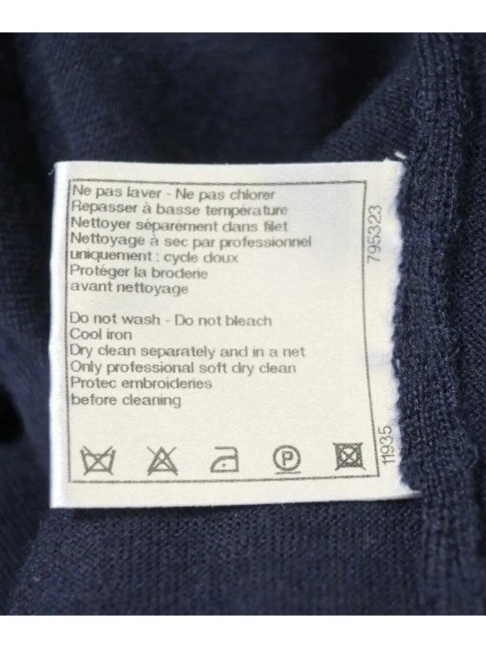 Chanel Knit Sweater Navy